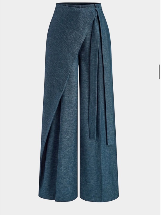 Micas Pants - Tie Front Asymmetrical Pants